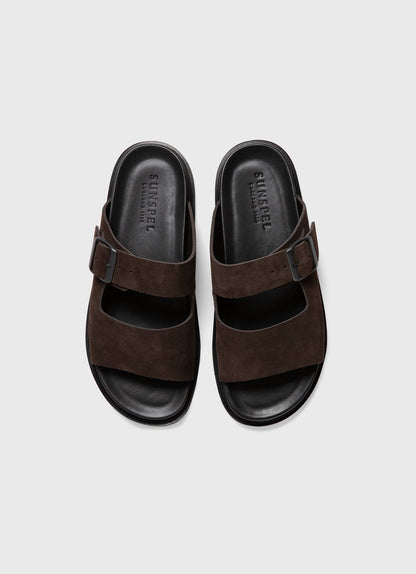 Mens Buckle Slider In Brown Mftw9430 Brab