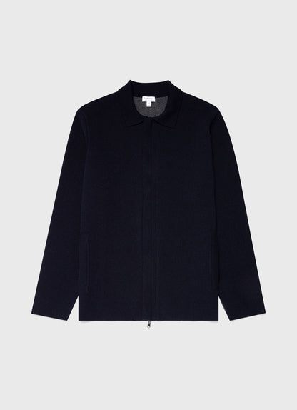 Mens Double Faced Jacket In Navy Mjac7117 Buaa