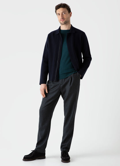 Mens Double Faced Jacket In Navy Mjac7117 Buaa