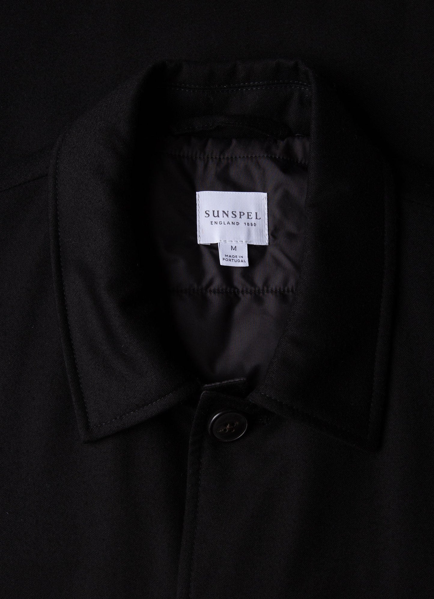 Mens Insulated Wool Jacket In Black Mjac7153 Bkaa