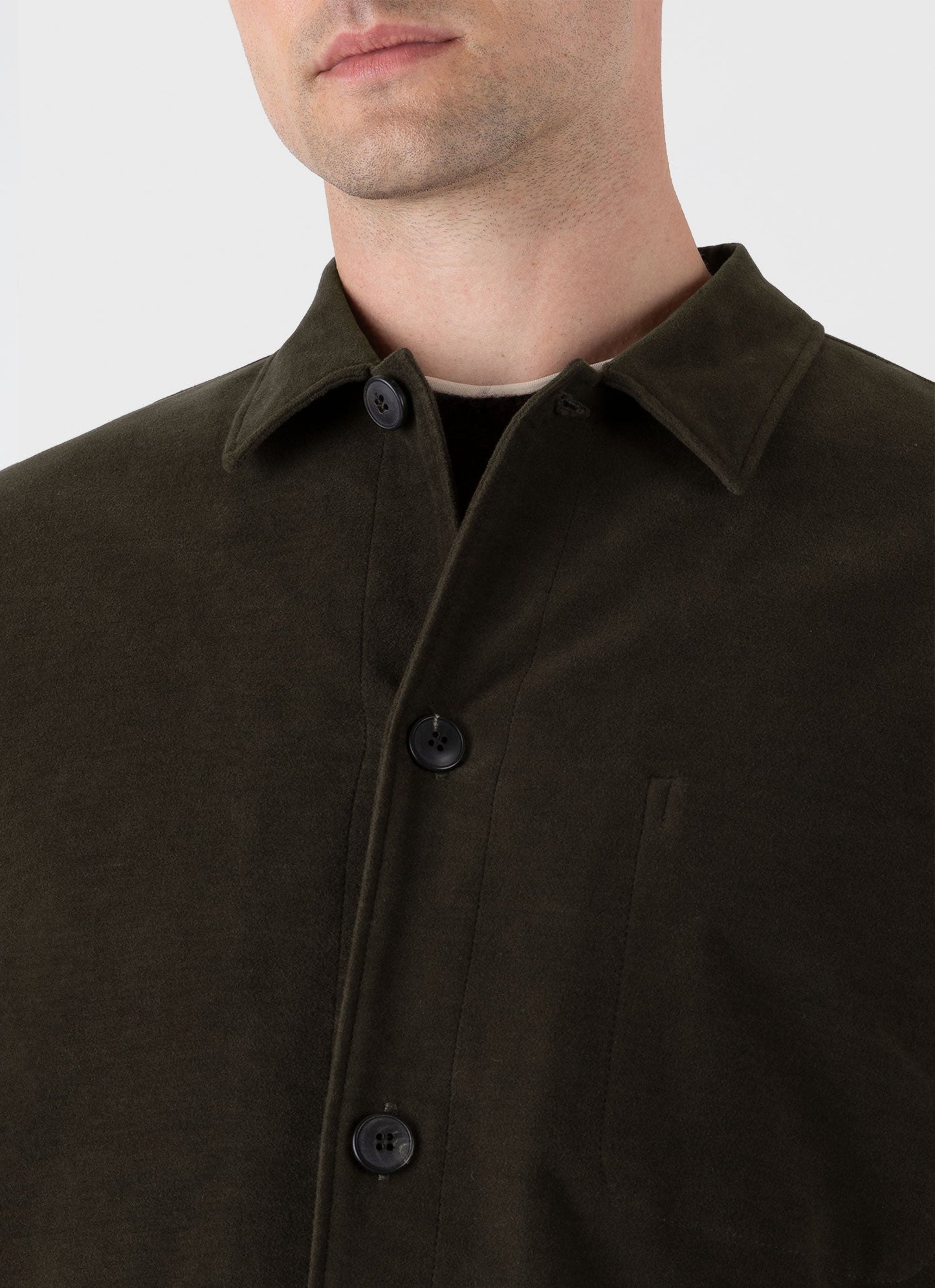 Mens Moleskin Twin Pocket Jacket In Peat Mjac7165 Gnih