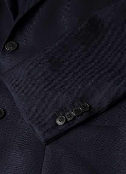 Mens Lightweight Travel Wool Blazer In Navy Mjac7197 Buaa