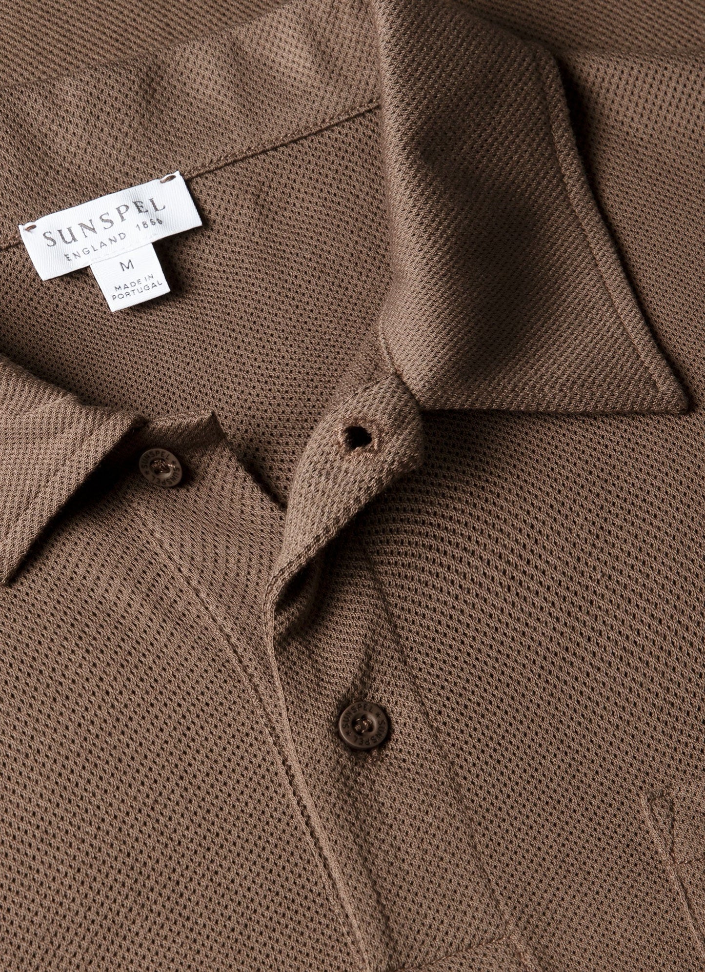Mens Riviera Polo Shirt In Bark Mpol1026 Brgc