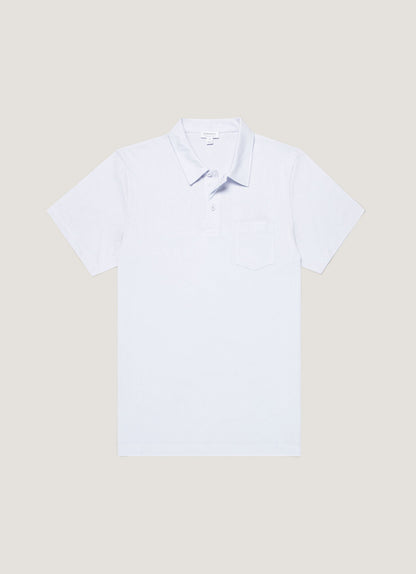 Mens Riviera Polo Shirt In Light Blue Mpol1026 Buwu