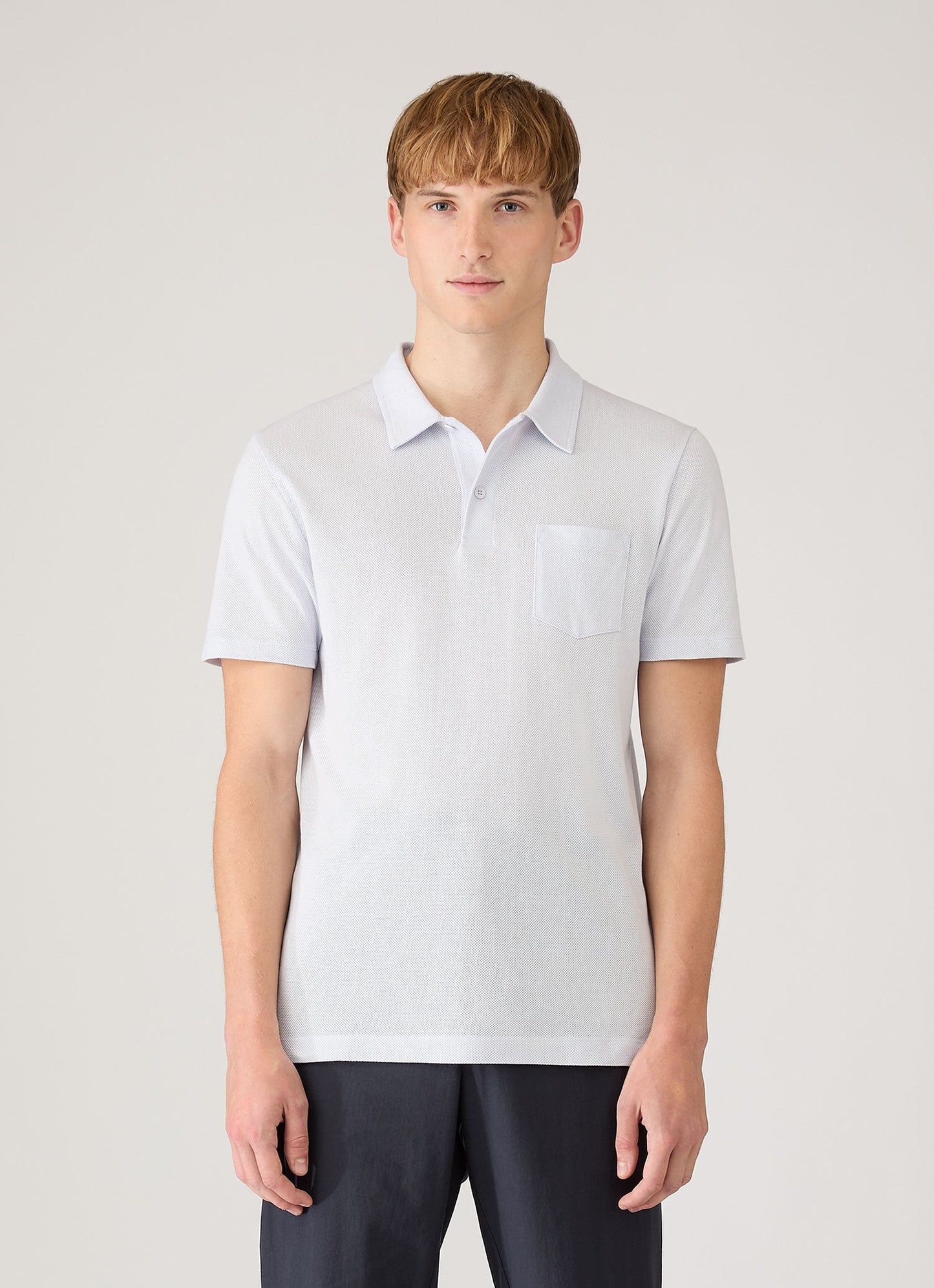 Mens Riviera Polo Shirt In Light Blue Mpol1026 Buwu