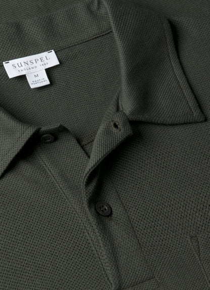 Mens Riviera Polo Shirt In Dark Green Mpol1026 Gnin