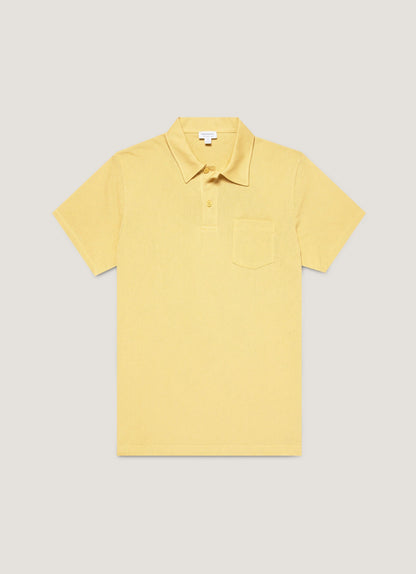Mens Riviera Polo Shirt In Dusty Yellow Mpol1026 Ylbf