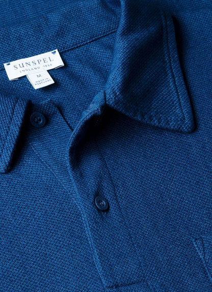 Mens Riviera Polo Shirt In Real Indigo Mpol1026D Buje