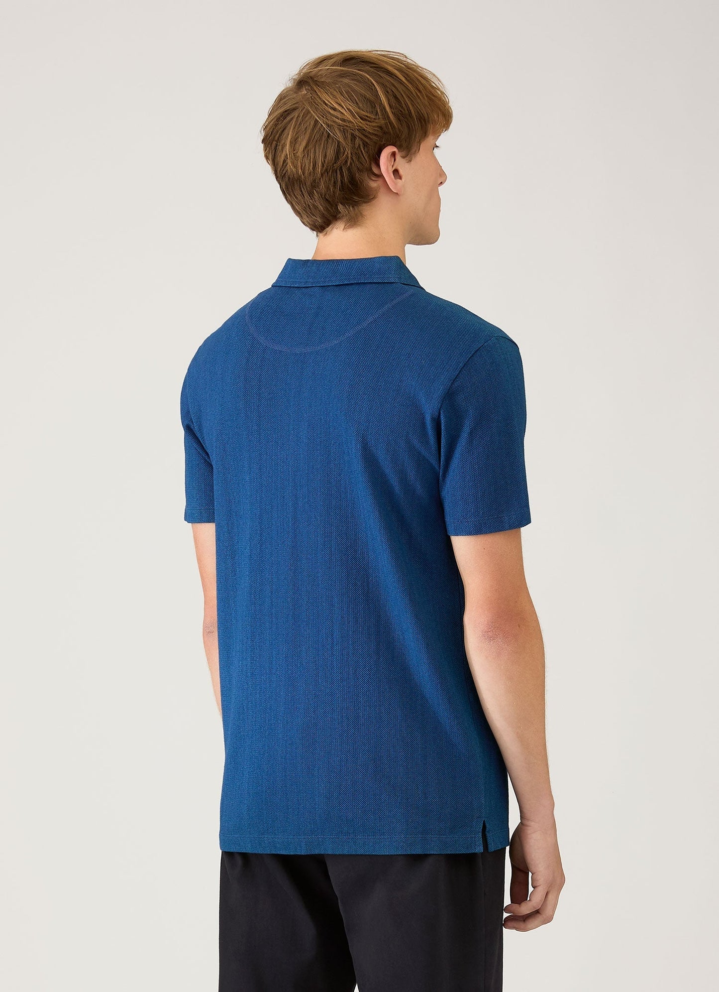 Mens Riviera Polo Shirt In Real Indigo Mpol1026D Buje