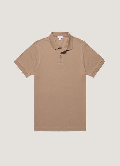 Mens Pique Polo Shirt In Dune Mpol1028 Brfz