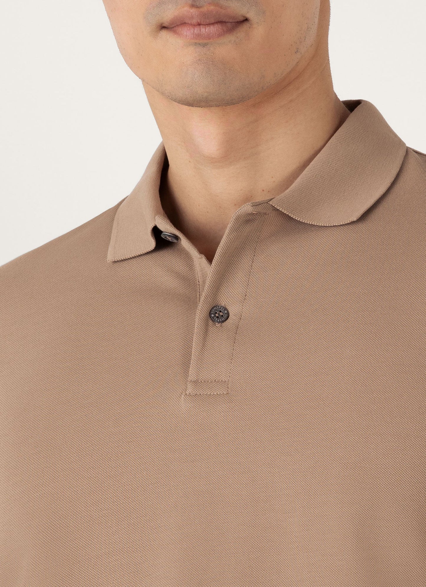 Mens Pique Polo Shirt In Dune Mpol1028 Brfz
