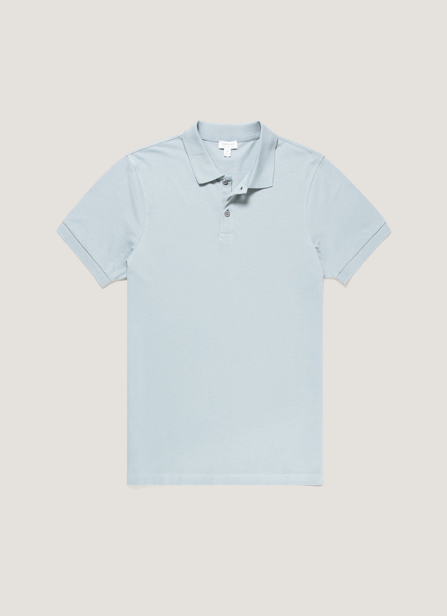 Mens Pique Polo Shirt In Stone Blue Mpol1028 Buwt