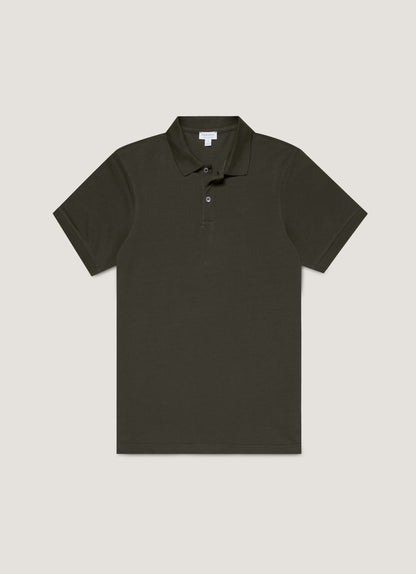 Mens Pique Polo Shirt In Dark Green Mpol1028 Gnin