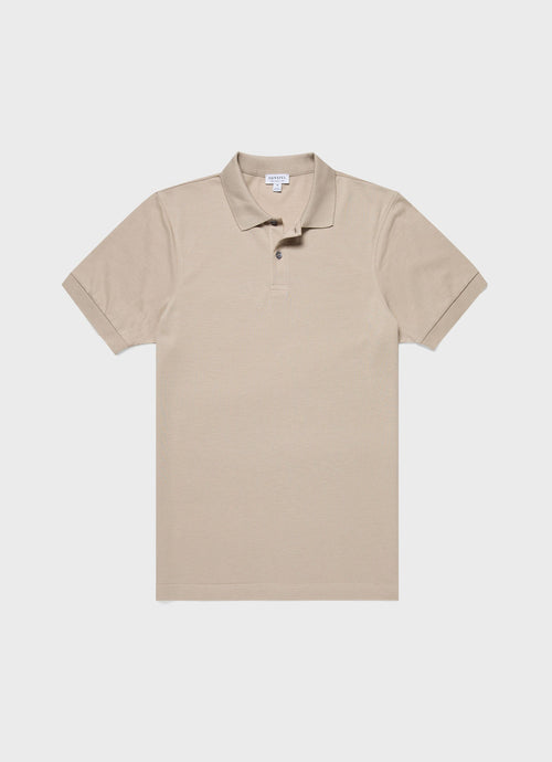 Mens Pique Polo Shirt In Ash Grey Mpol1028 Gyew