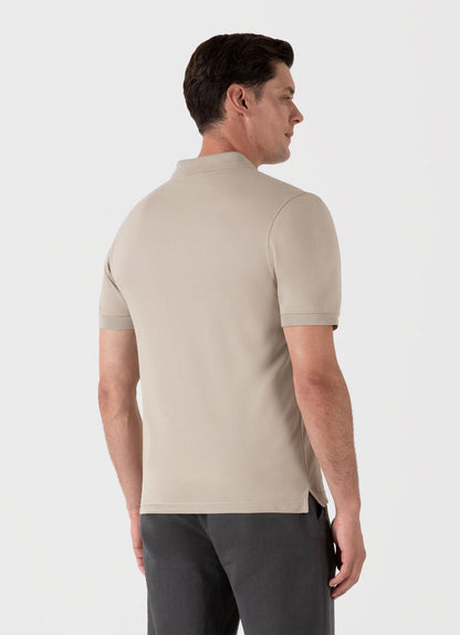 Mens Pique Polo Shirt In Ash Grey Mpol1028 Gyew