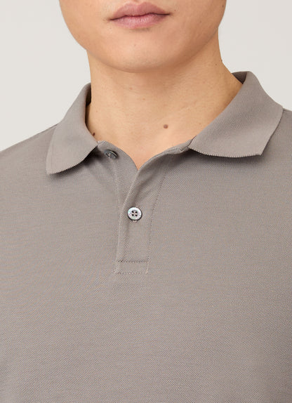 Mens Pique Polo Shirt In Iron Grey Mpol1028 Gyfe