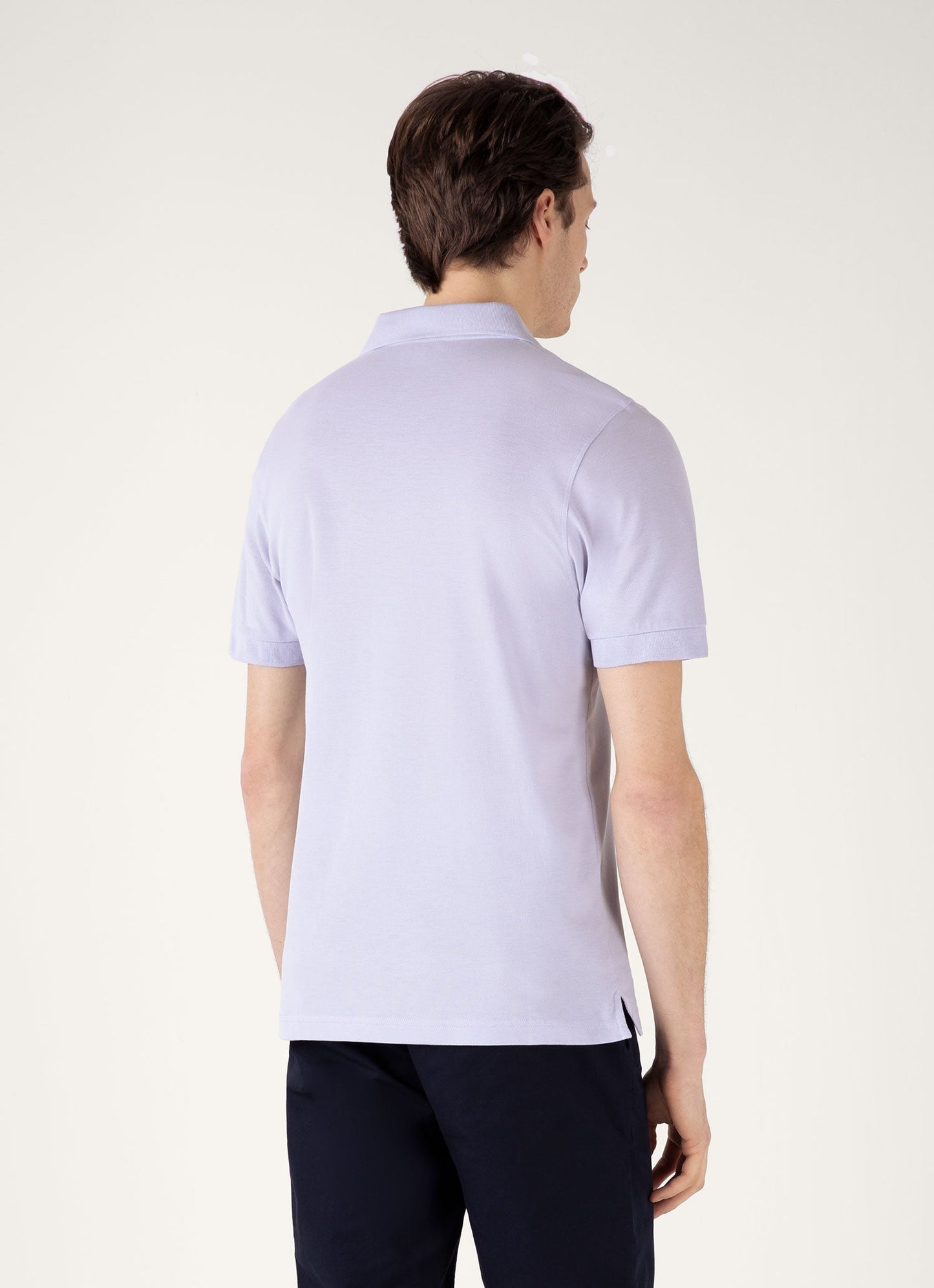 Mens Pique Polo Shirt In Pale Lilac Mpol1028 Prax