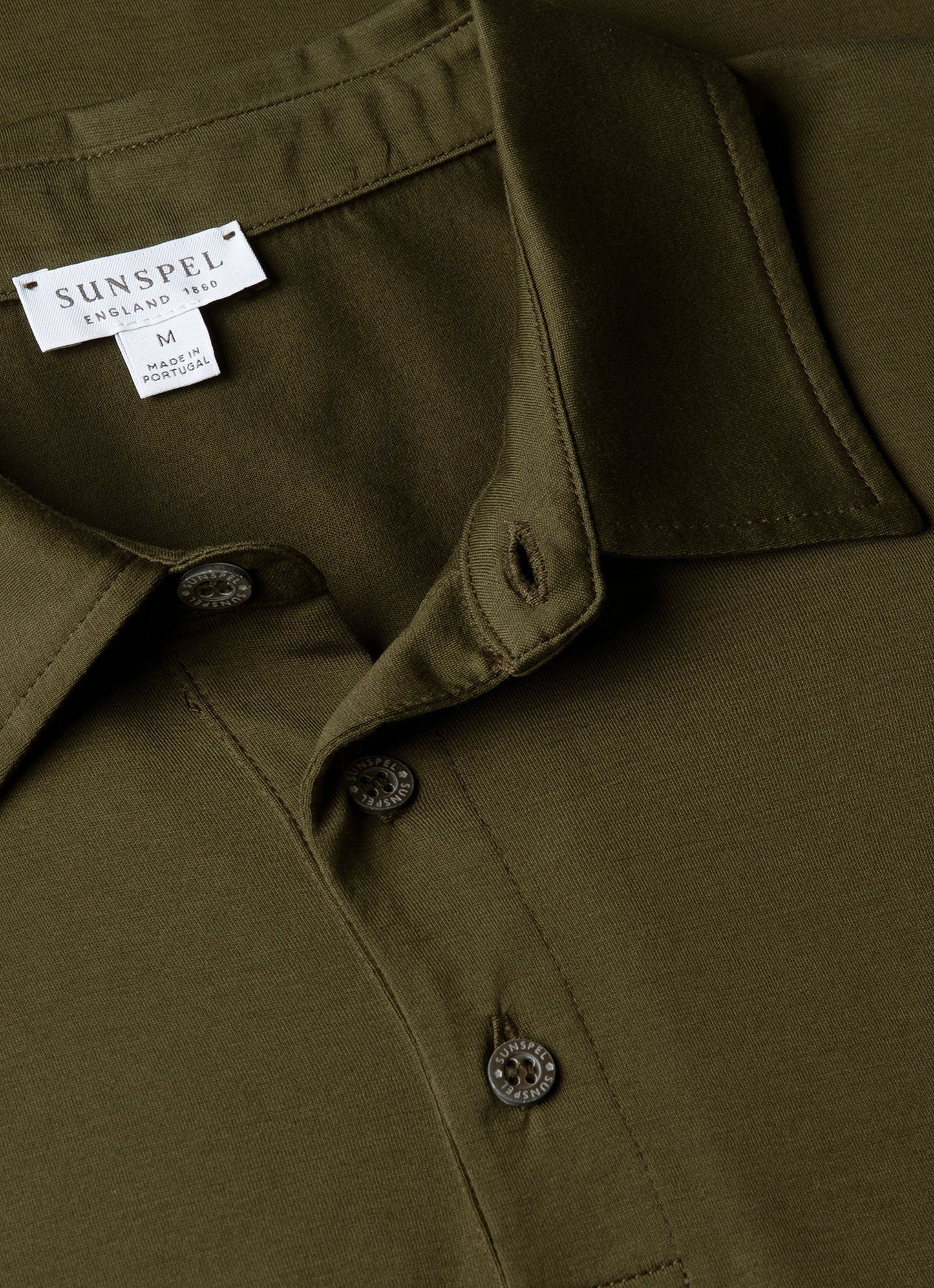 Mens Classic Jersey Polo Shirt In Deep Olive Mpol1052 Gniz