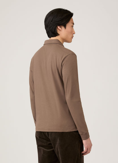 Mens Heavyweight Rugby Polo Shirt In Bark Mpol1066 Brgc