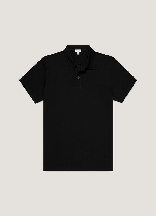 Mens Regular Fit Riviera Polo Shirt In Black Mpol1076 Bkaa