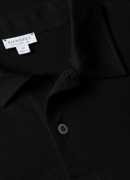 Mens Regular Fit Riviera Polo Shirt In Black Mpol1076 Bkaa