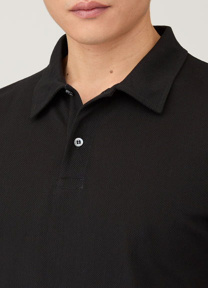 Mens Regular Fit Riviera Polo Shirt In Black Mpol1076 Bkaa
