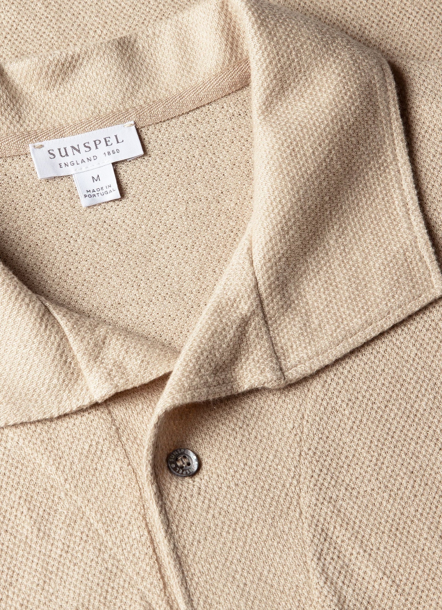 Men's Linen Piqué Polo Shirt in Hazelwood