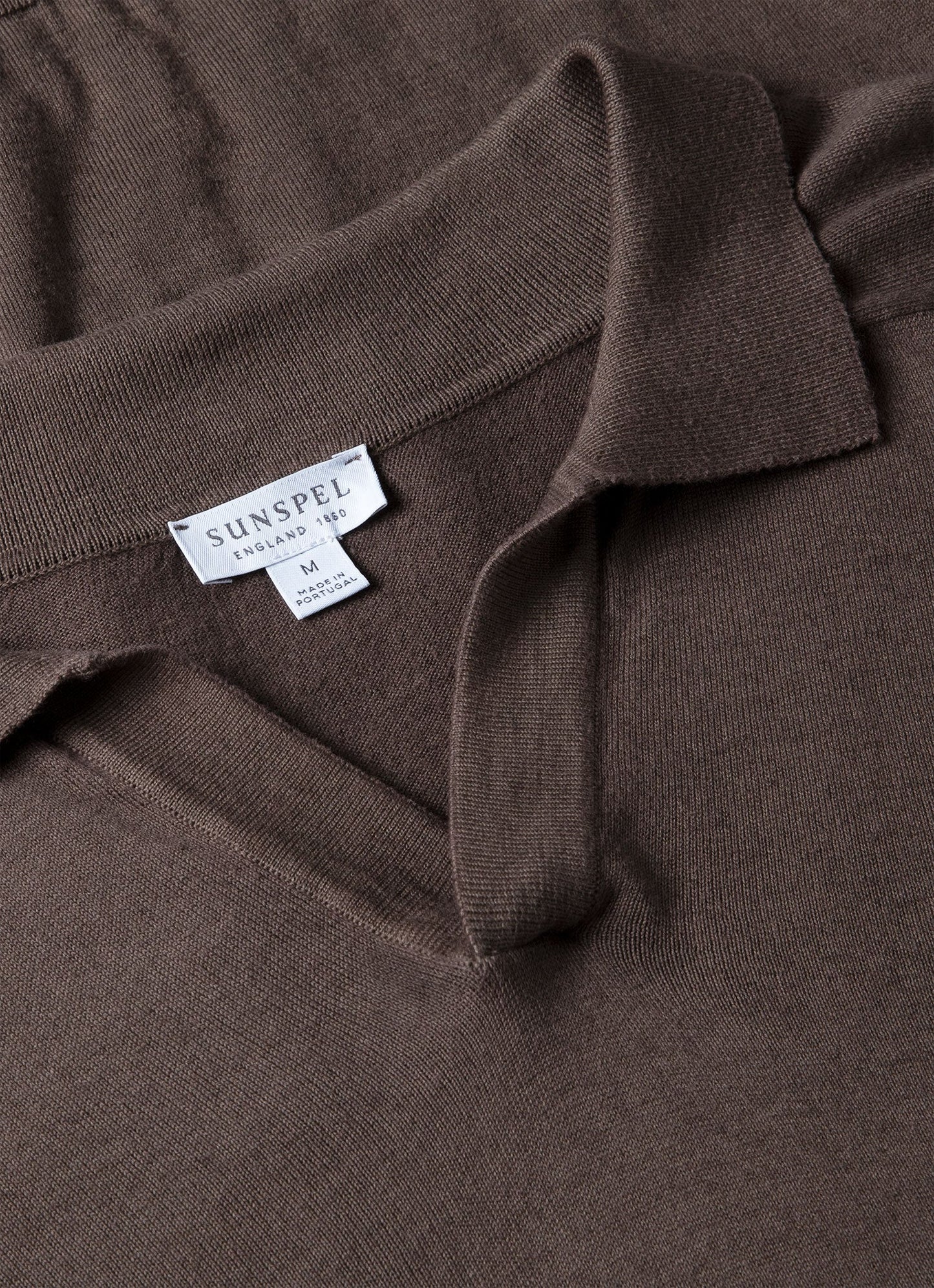 Mens Sea Island Cashmere Polo Shirt In Cedar Mpol8204 Breh