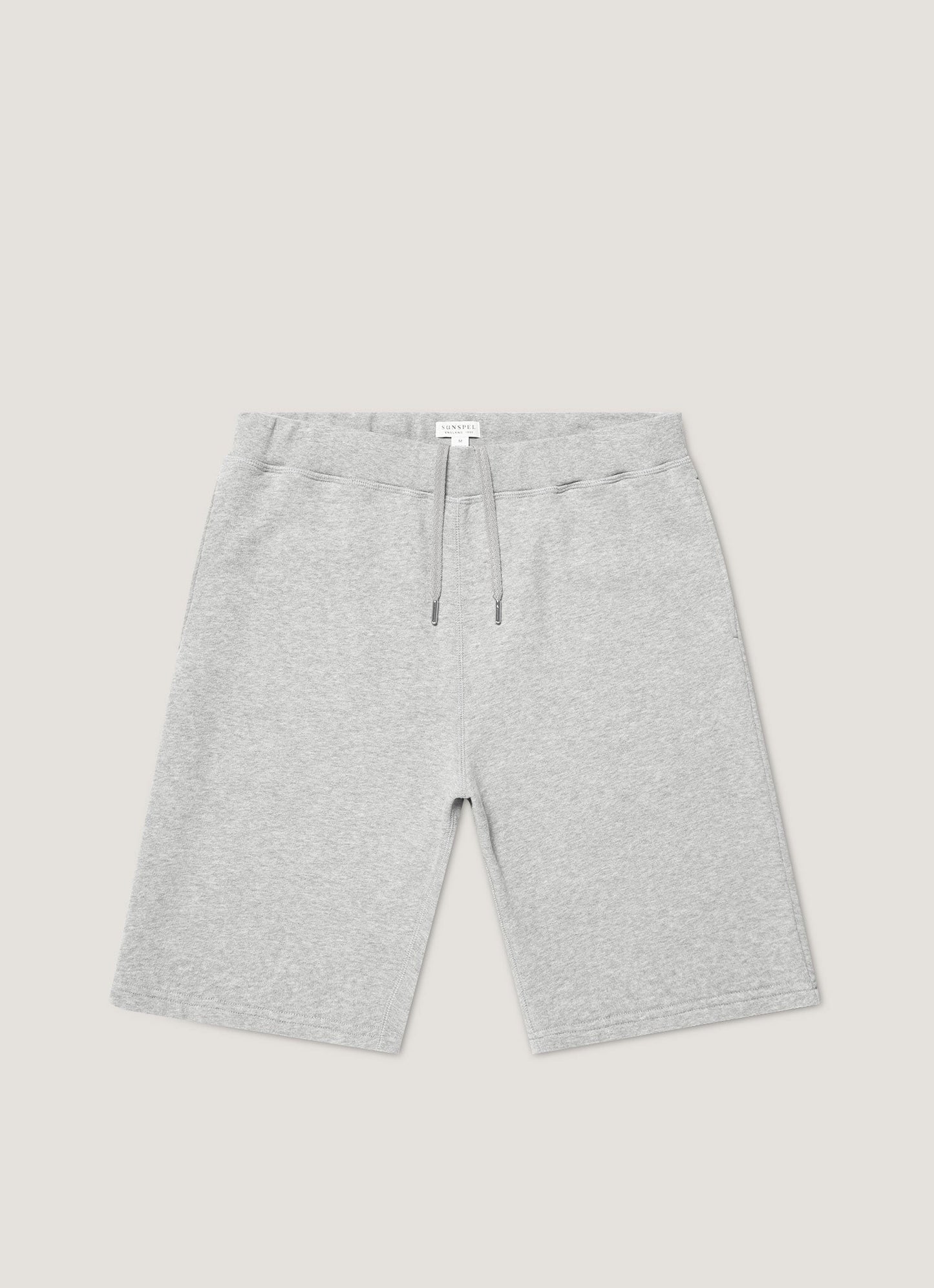Mens Cotton Loopback Shorts In Grey Melange Mshr1519