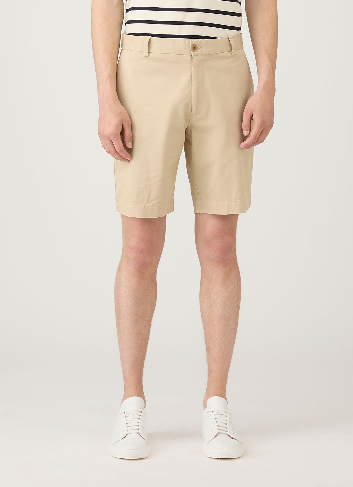 Mens Chino Shorts In Light Stone Mshr3517 Whbs