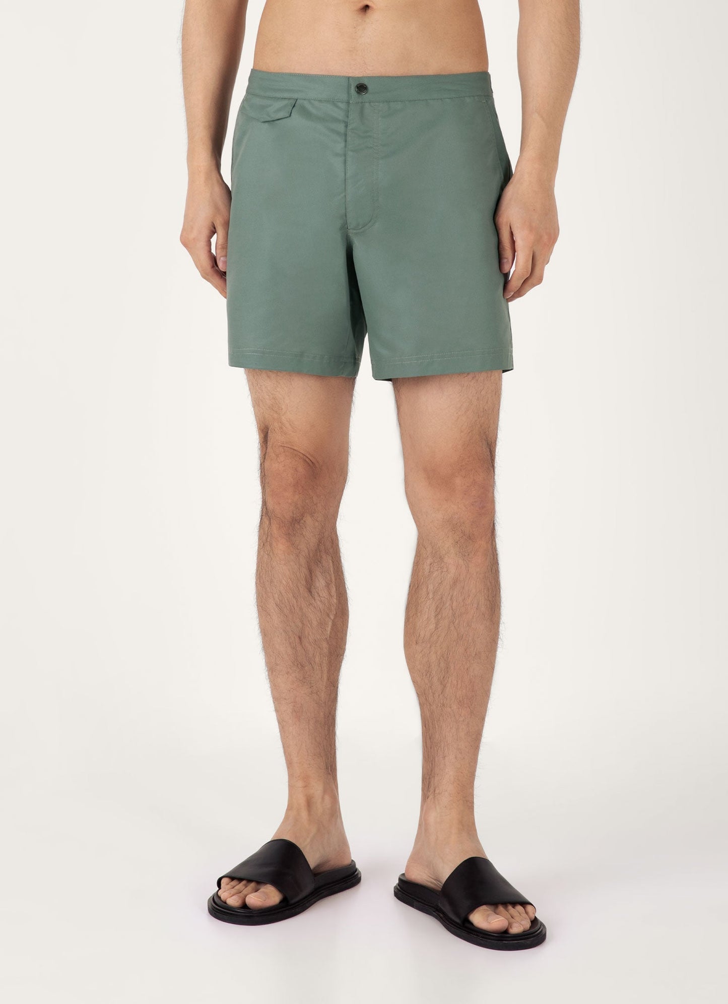 Mens Tailored Swim Shorts In Dusk Green Mshr3704 Gnij