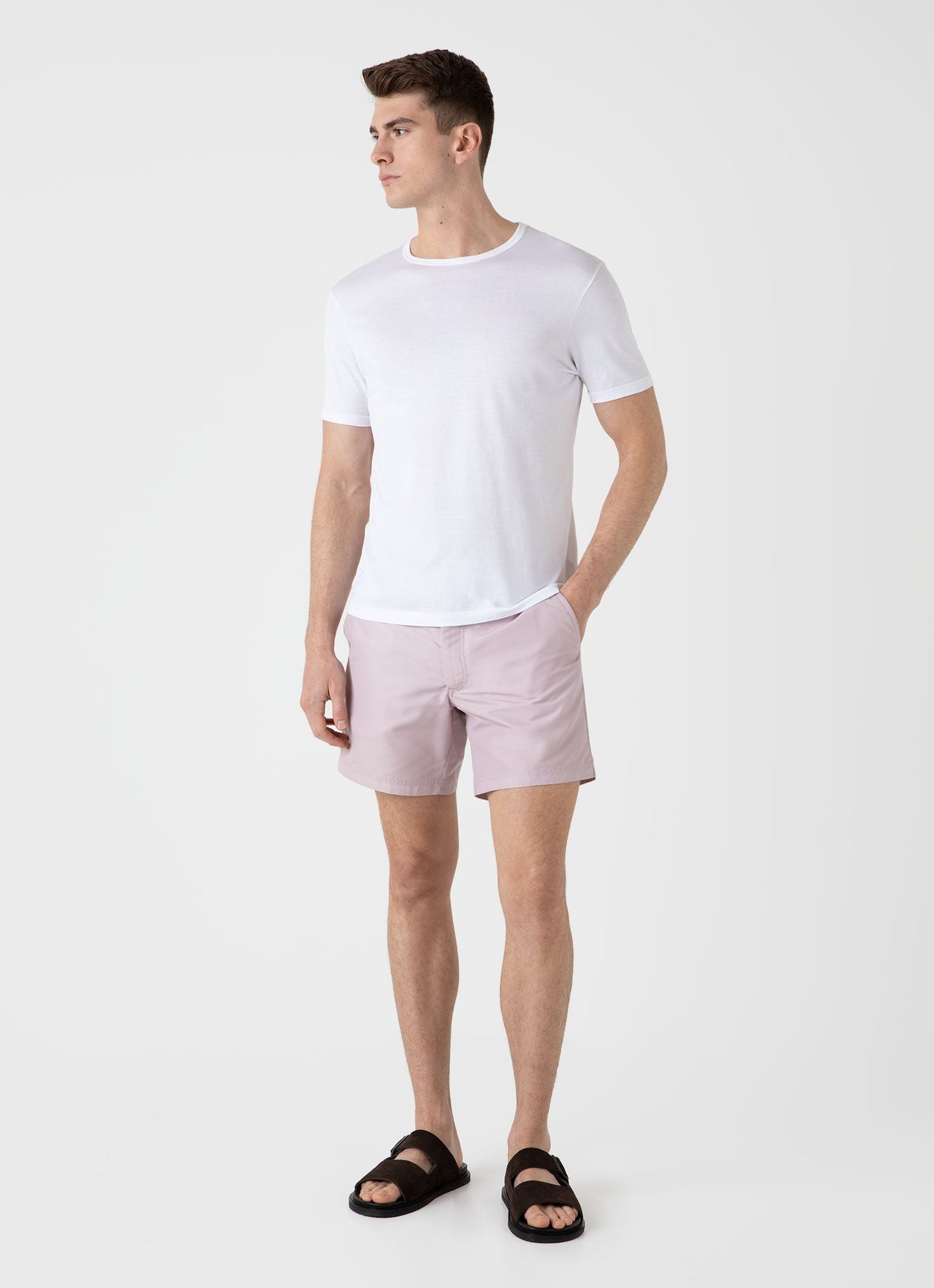 Mens Tailored Swim Short In Pale Pink Mshr3704 Pkbj