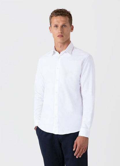 Men S Oxford Shirt In White Msht2057 Whaa