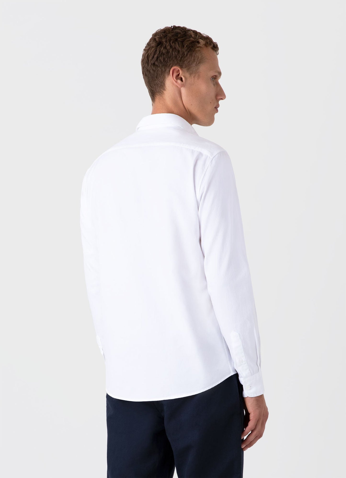 Men S Oxford Shirt In White Msht2057 Whaa