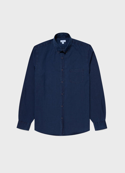 Men S Denim Shirt In Indigo Msht2062 Buad