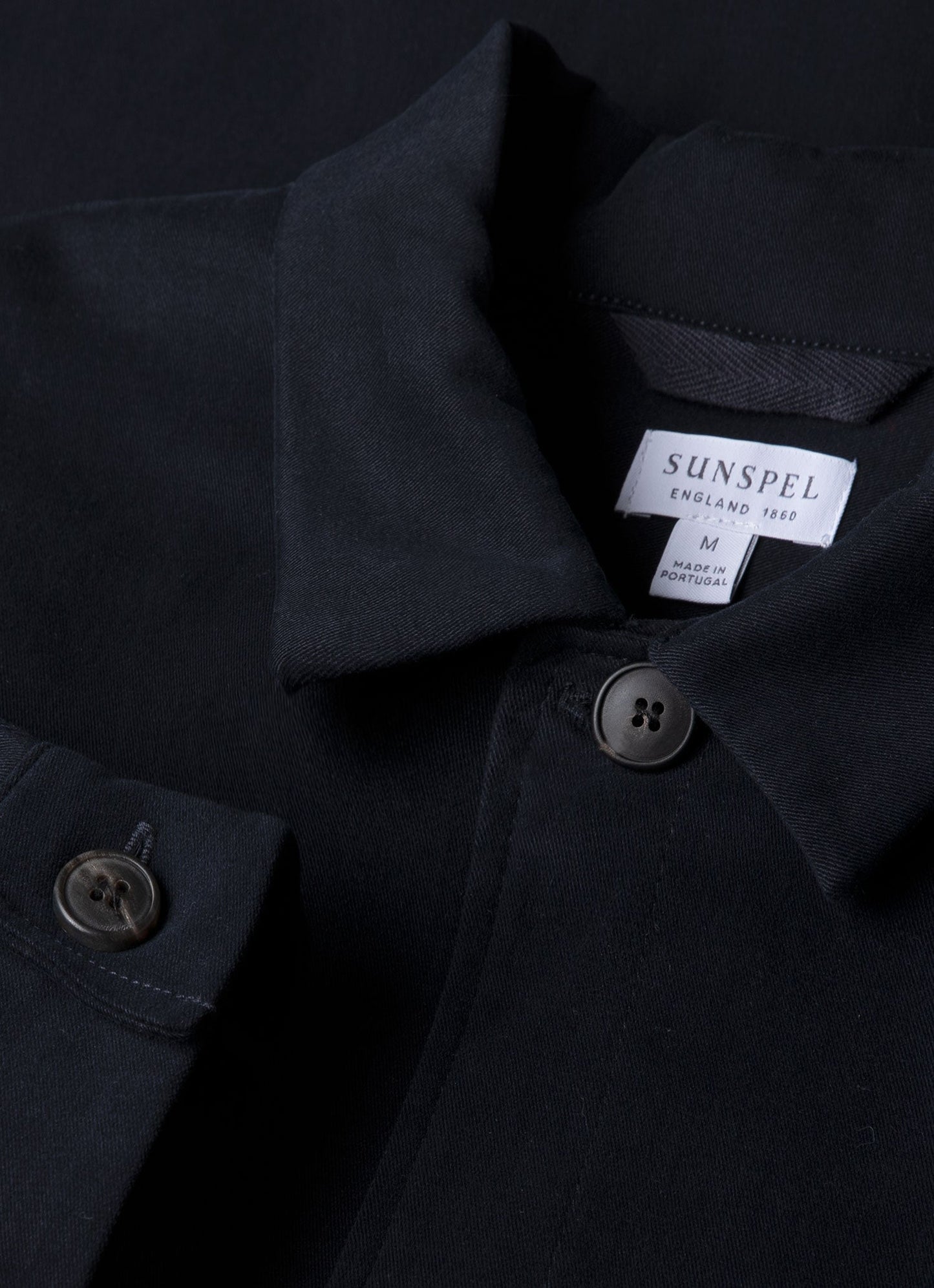 Mens Brushed Cotton Wool Overshirt In Navy Msht2094 Buaa