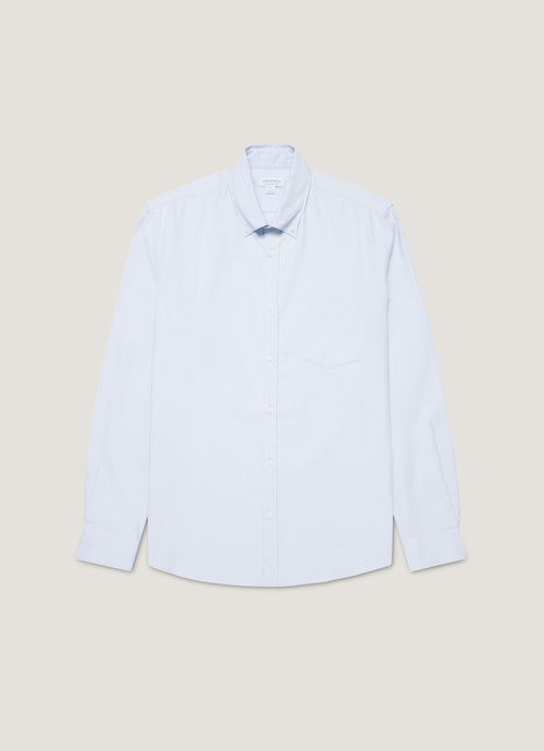 Mens Button Down Oxford Shirt In Light Blue Msht2107 Bued