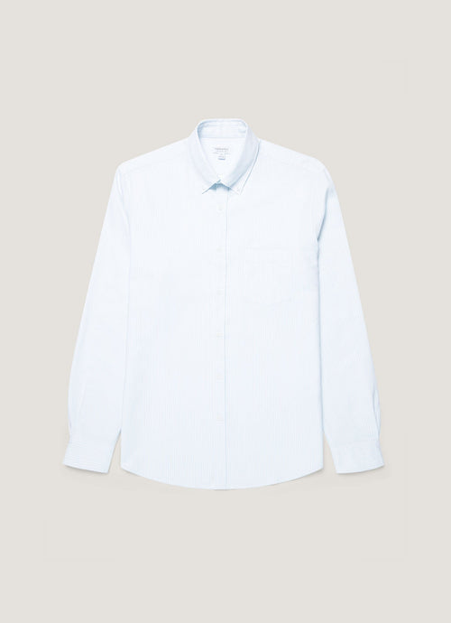 Men's Button Down Oxford Shirt in Light Blue/White