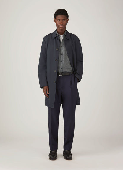 Mens Brushed Cotton Shirt In Charcoal Melange Msht2135 Gyad