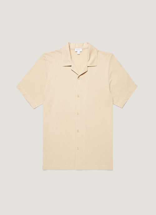 Mens Riviera Camp Collar Shirt In Hazelwood Msht2147 Brgt