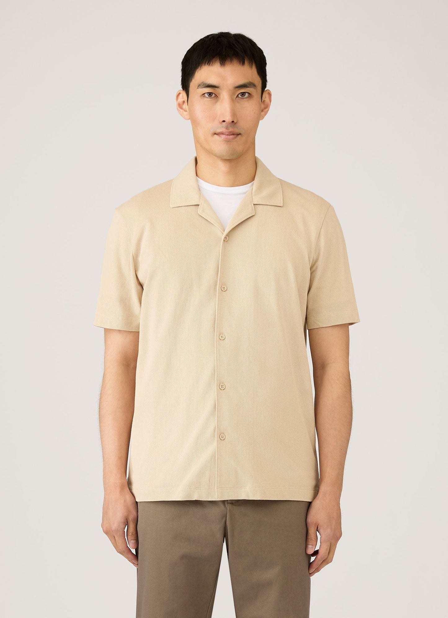 Mens Riviera Camp Collar Shirt In Hazelwood Msht2147 Brgt