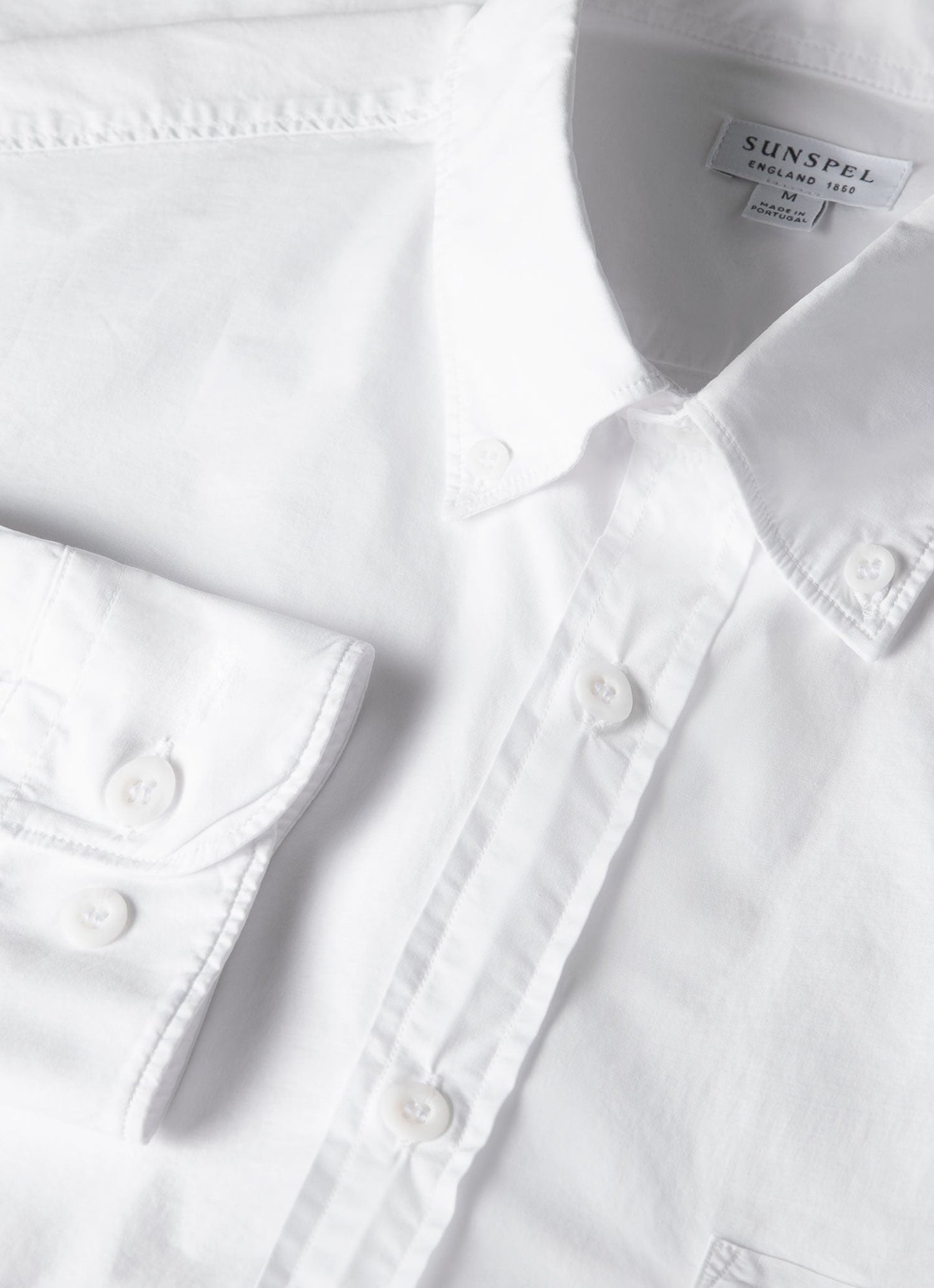 Mens Button Down Poplin Shirt In White Msht2148 Whaa
