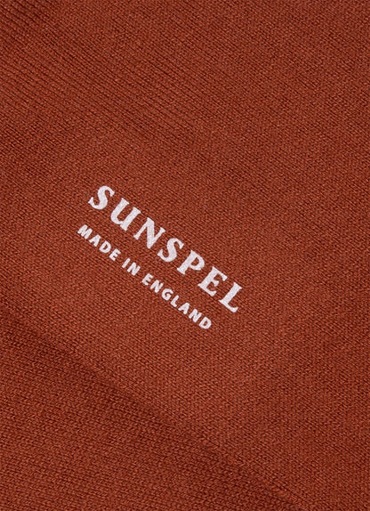 Mens Cotton Socks In Rust Msoc9160 Brgp