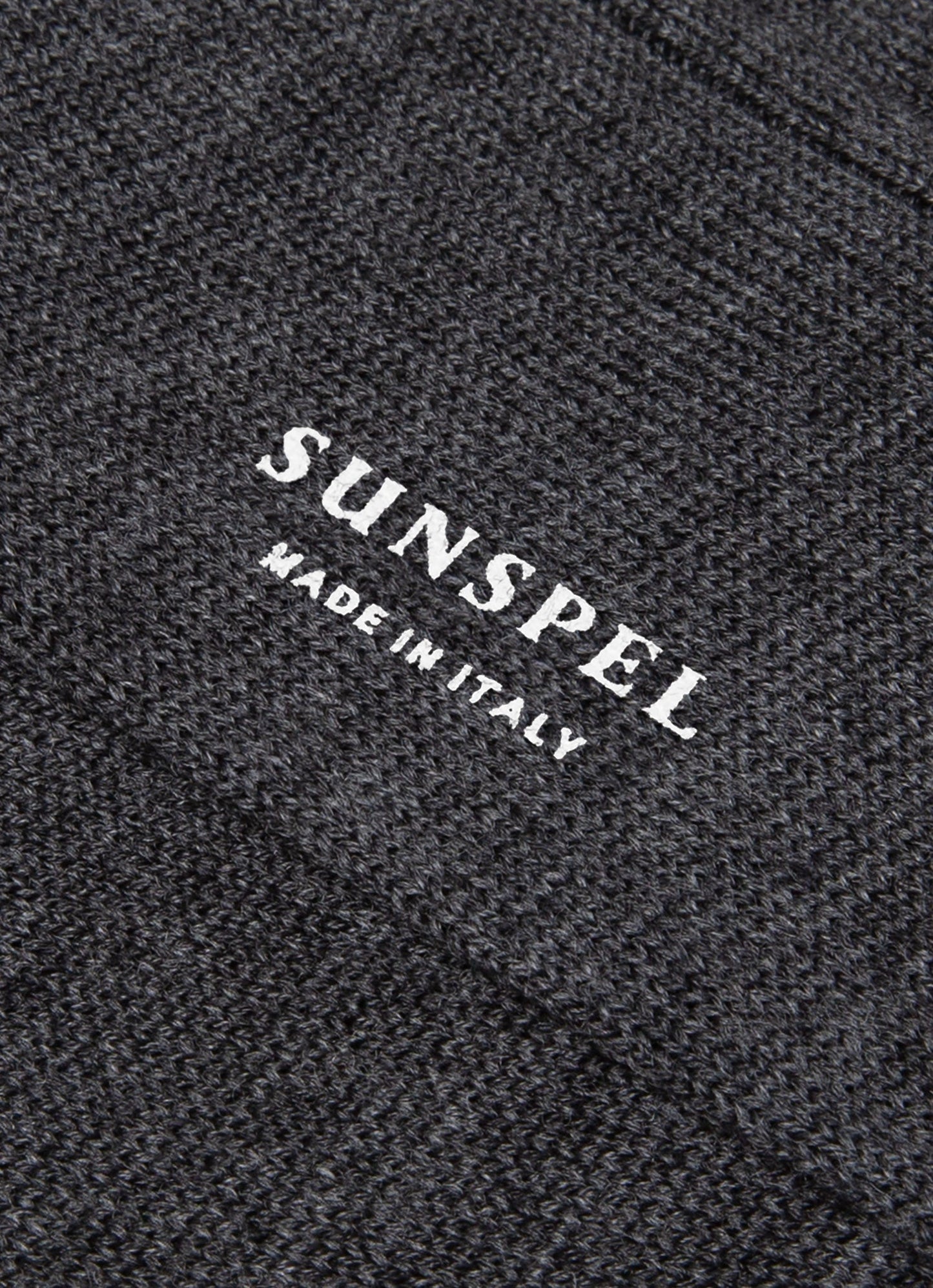 Mens Merino Wool Ribbed Sock In Charcoal Melange Msoc9489 Gyad