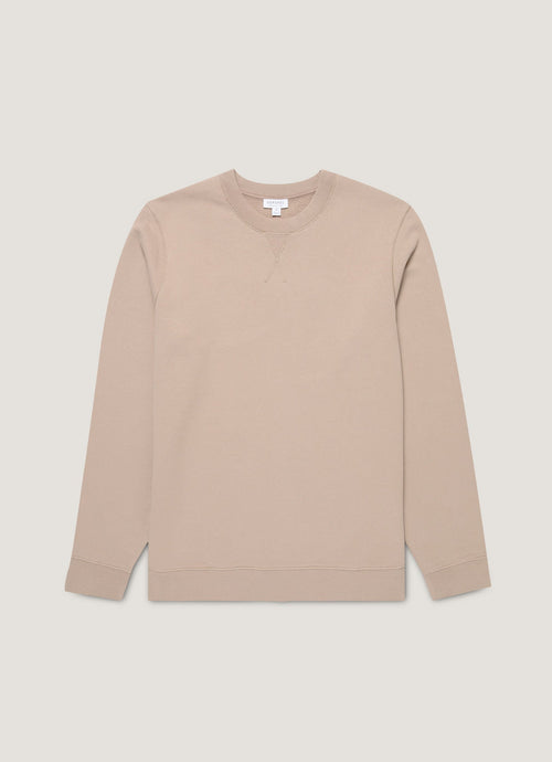 Mens Loopback Sweatshirt In Mink Mswe1516 Brgb