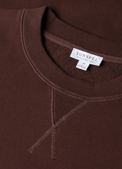 Mens Loopback Sweatshirt In Truffle Mswe1516 Brgd