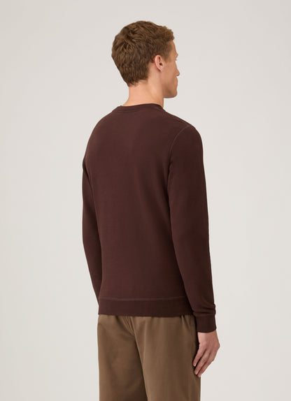 Mens Loopback Sweatshirt In Truffle Mswe1516 Brgd