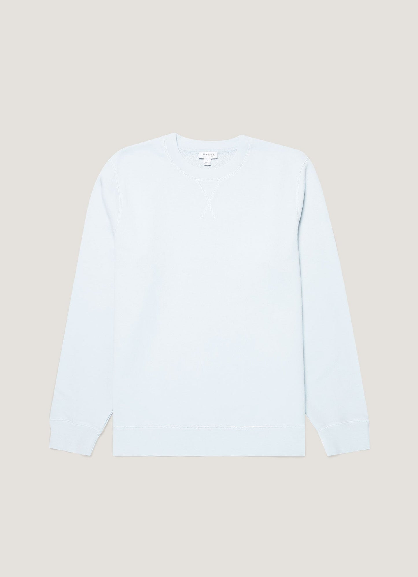 Mens Loopback Sweatshirt In Pastel Blue Mswe1516 Buwr