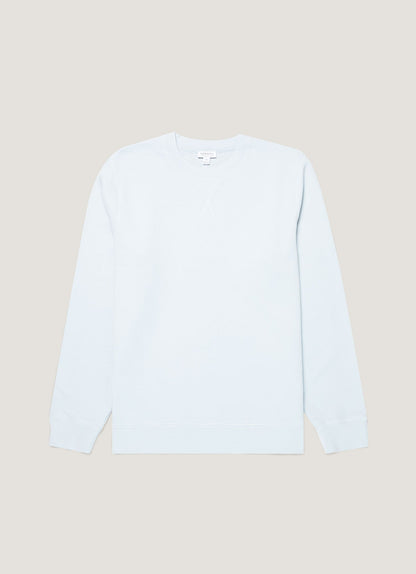 Mens Loopback Sweatshirt In Pastel Blue Mswe1516 Buwr