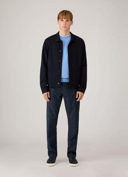 Mens Loopback Sweatshirt In Azure Blue Mswe1516 Buww